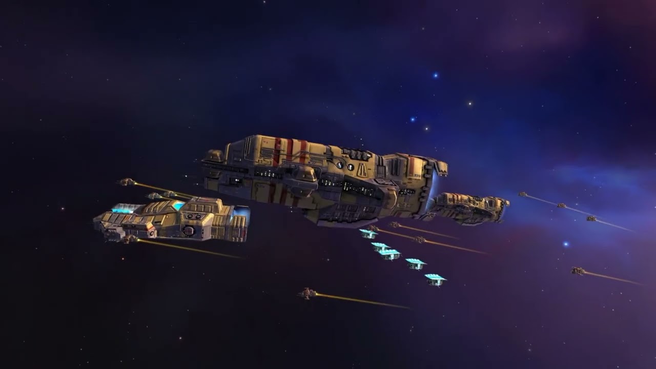 Homeworld: Cataclysm mission 17 - the arrival of Taiidan Imperialists recreated in Remastered