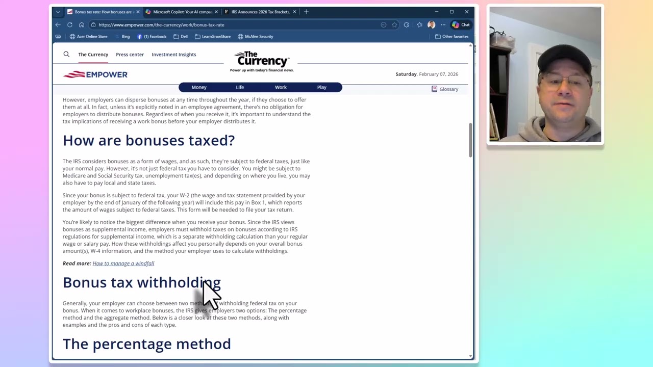 Your Bonus IS NOT taxed at higher rates!