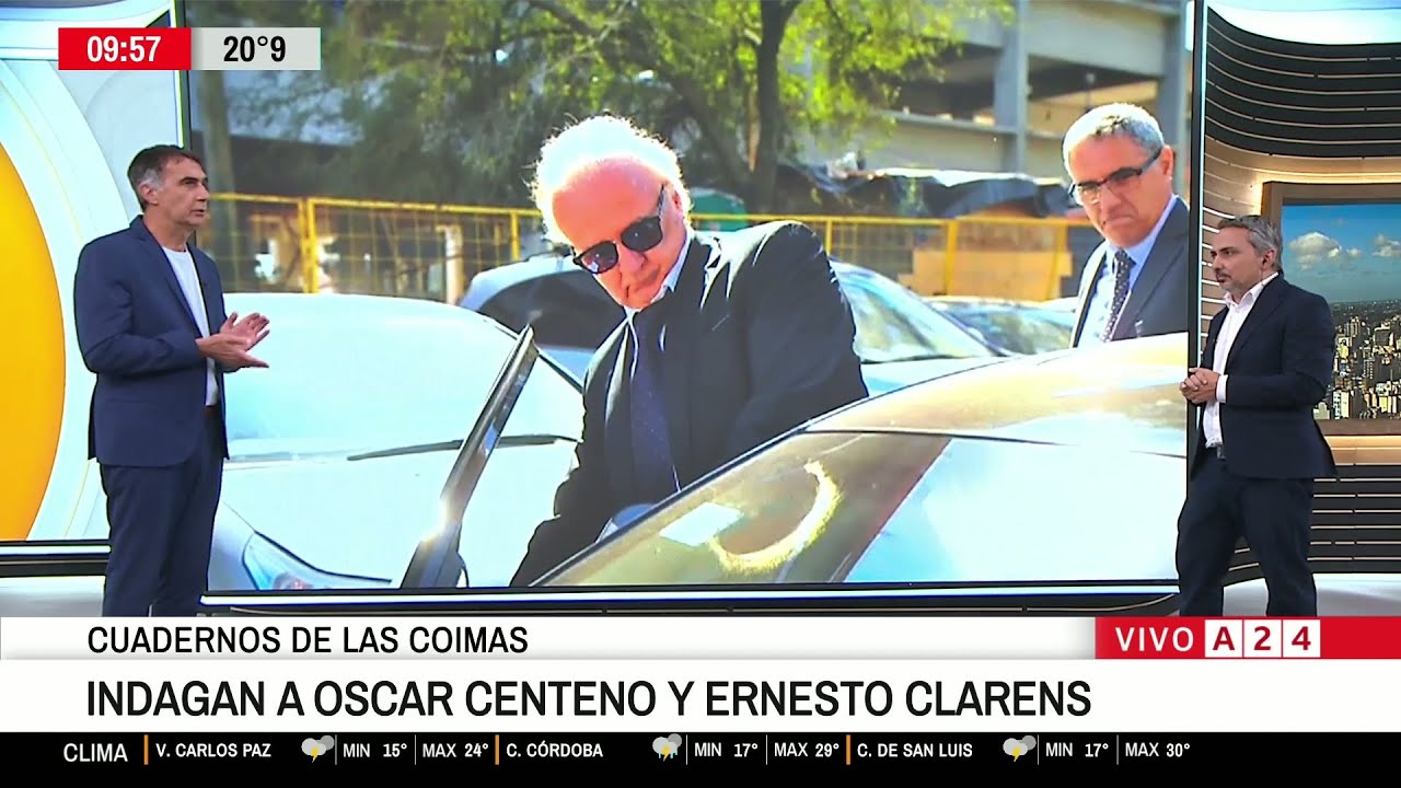 📢 CAUSA CUADERNOS DE LAS COIMAS: INDAGAN A OSCAR CENTENO Y ERNESTO CLARENS