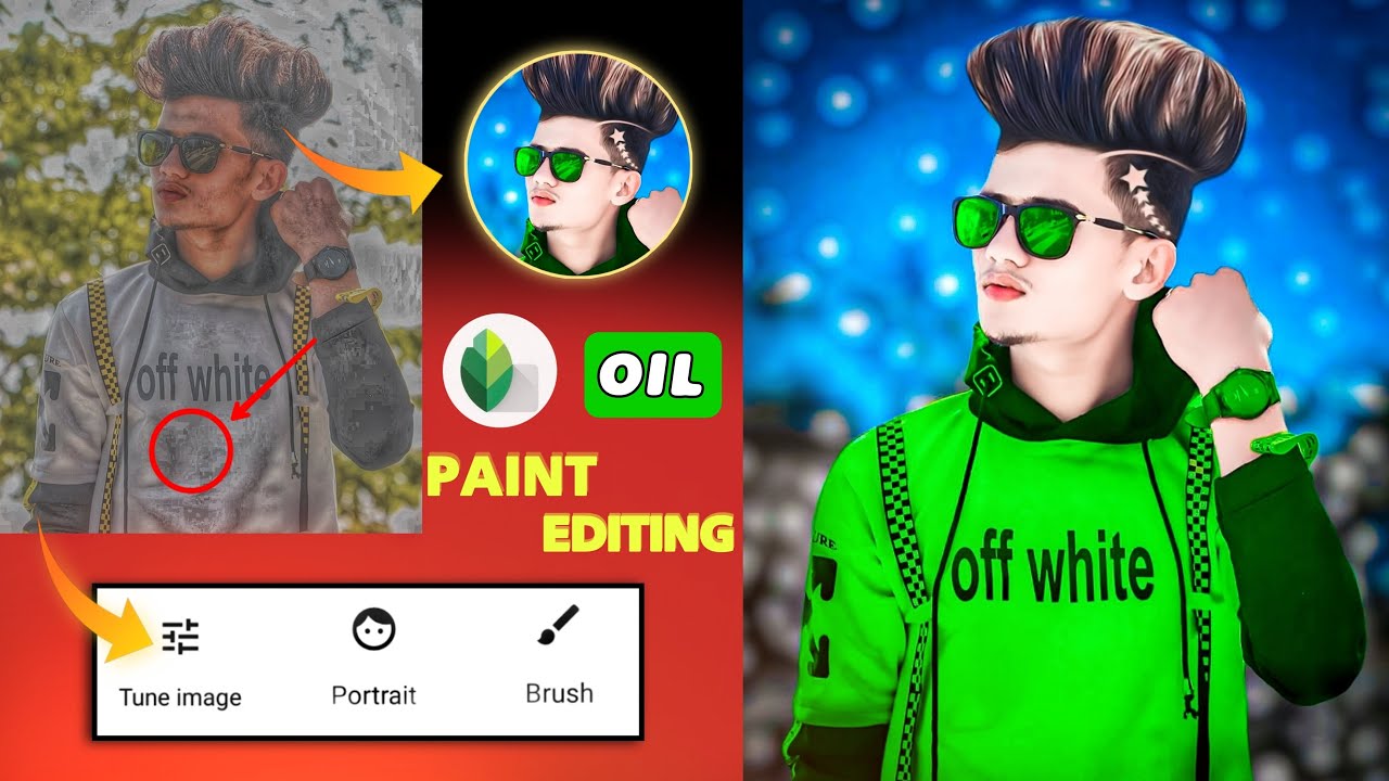 Snapseed Oil Paint Photo Editing Trick | Face Smooth + Face White & Background Editing Full Tutorial