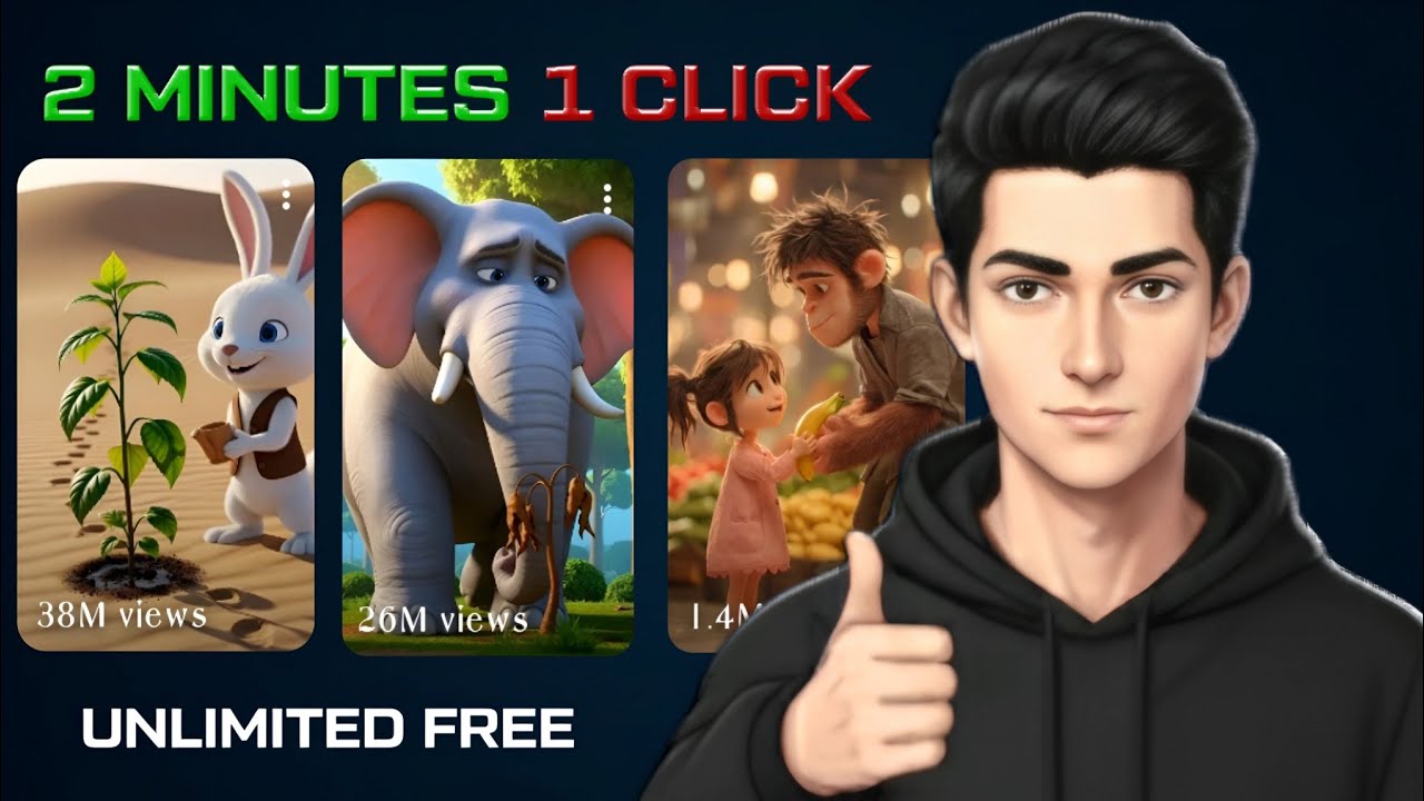 AI cartoon video banaya 2 minute me | Easy method |
