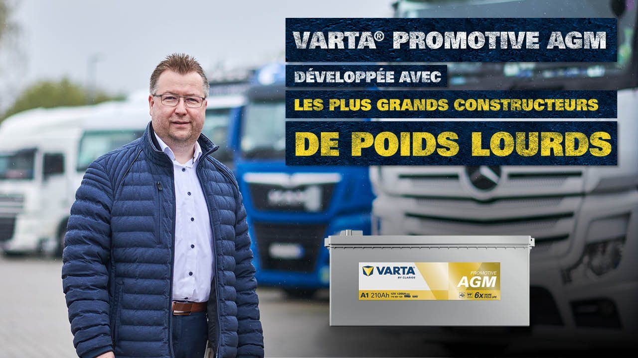 Les Batteries AGM VARTA ProMotive développées avec les principaux constructeurs de Poids Lourds
