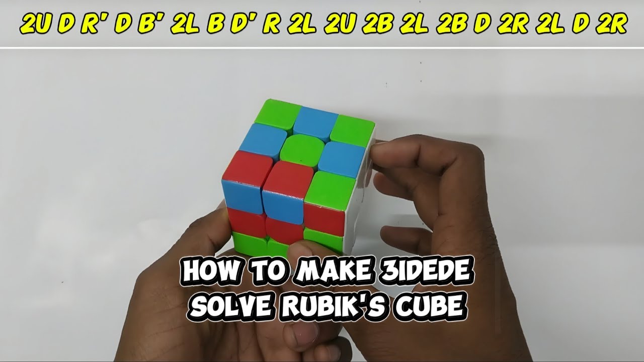 Rubik’s Cube 3 Sided Pattern | Easy Pattern Tutorial 🔥