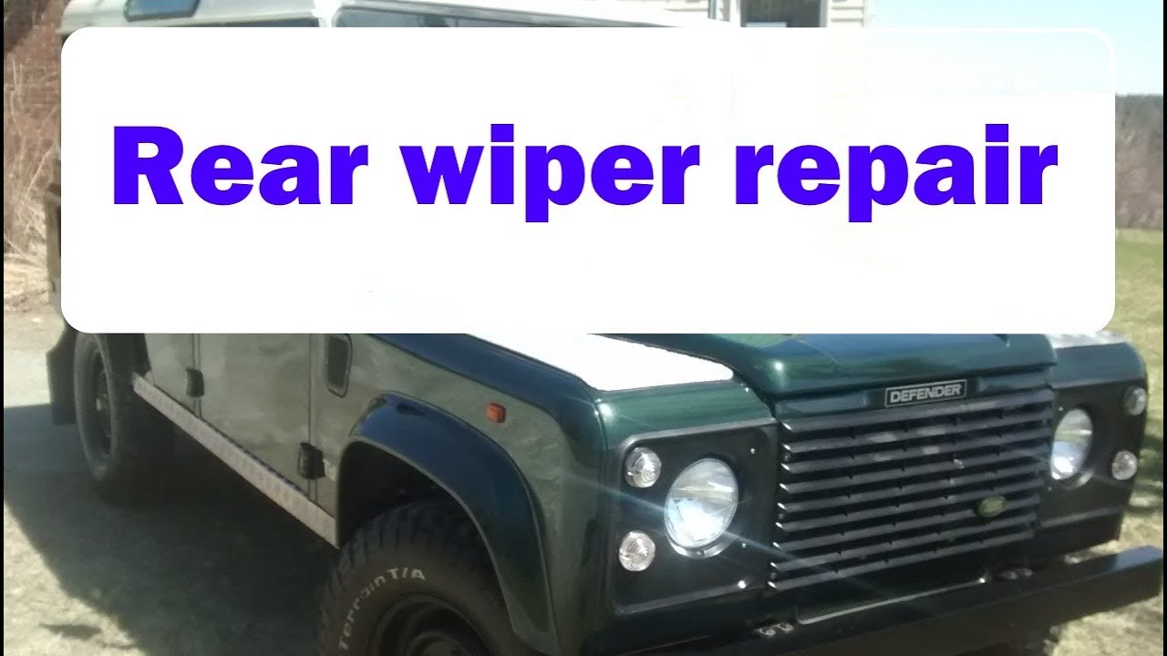 Land Rover Defender / Discovery 1+2  rear wiper motor repair - in real time!