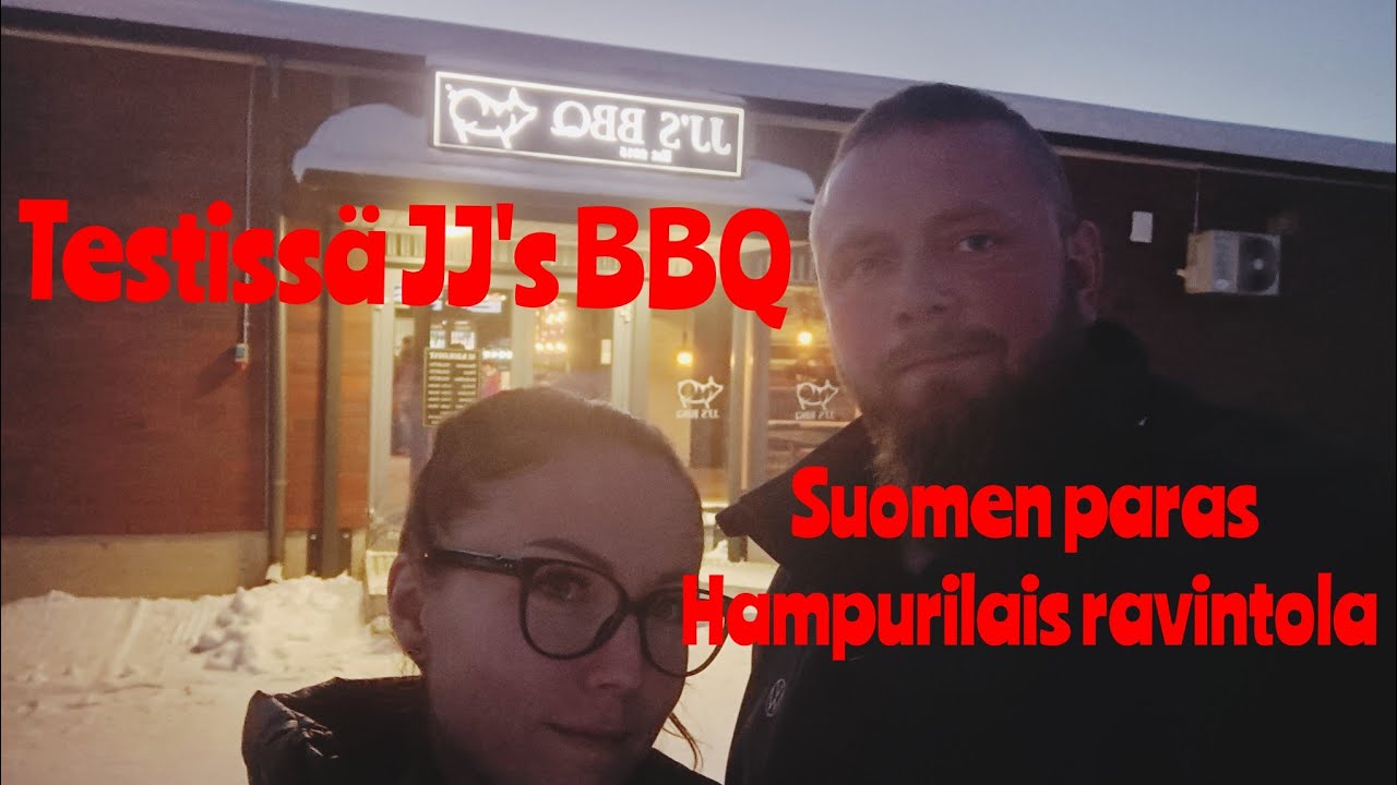 Testissa JJ`s BBQ. Suomeen Paras Hampurilais Ravintola