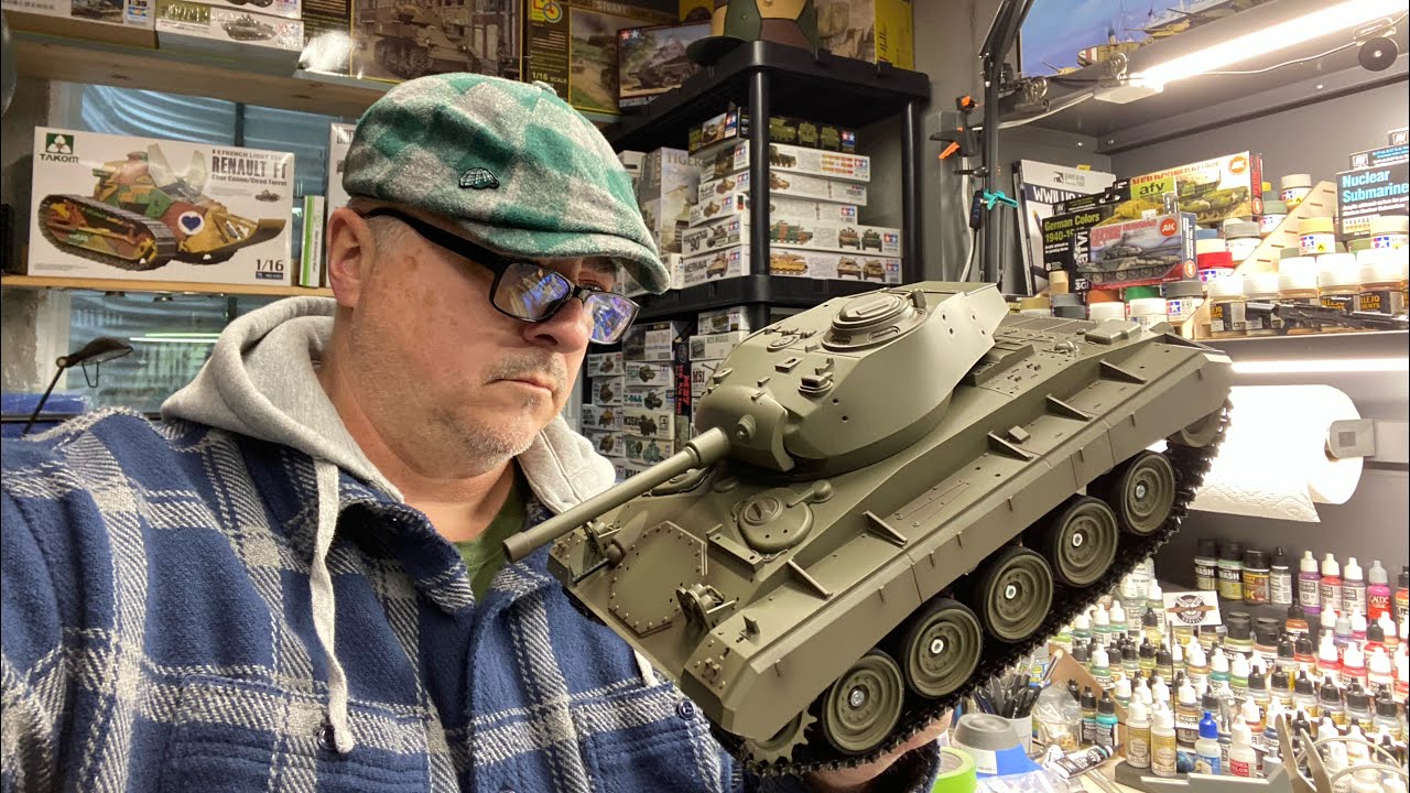 Легкий танк Tongde US M24 Chaffee Upgrade Edition в масштабе 1/16 — RTR