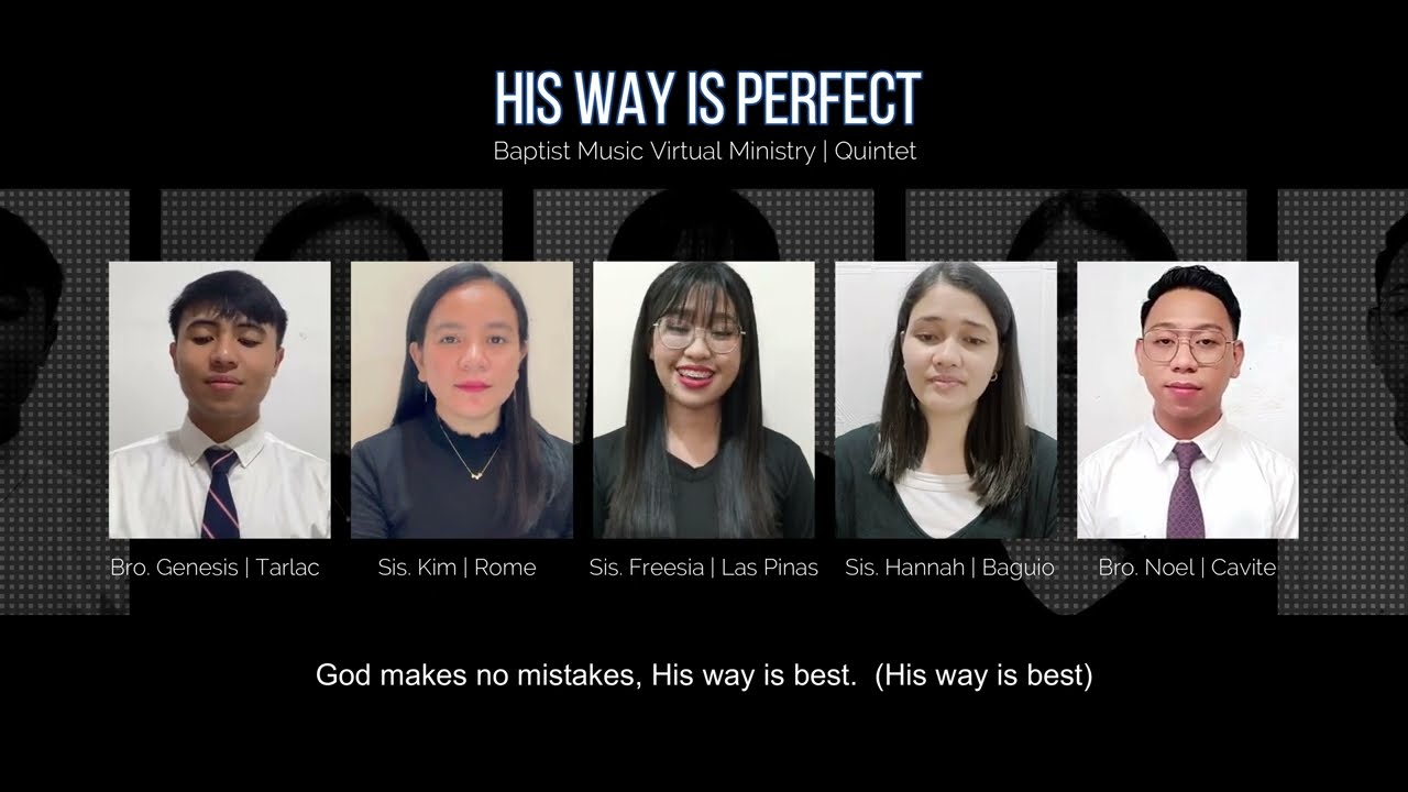 HIs Way is Perfect | Baptist Music Virtual Ministry | Quintet