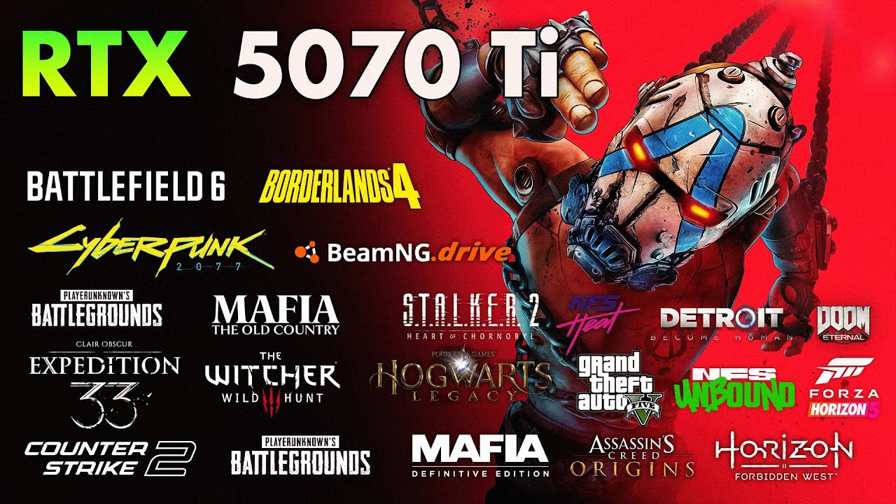 RTX 5070 Ti | Test in 18 Games at 1440p | 2025