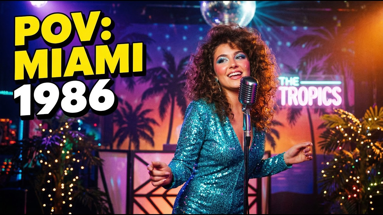 MIAMI DISCO NIGHTS 🌴 | 80s Summer Dance Anthem (Neon Beach Party Vibes)