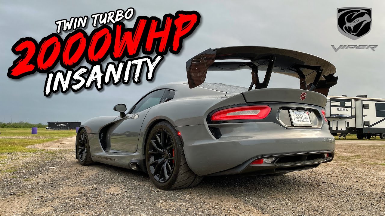 THIS KILLER 2000HP TWIN TURBO 8.4L V10 SEQUENTIAL VIPER IS NUTS