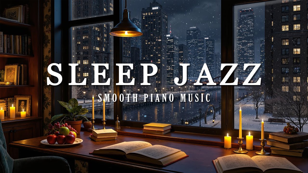 Relaxing Jazz Instrumental Music at Night - Soothing of Sleep Jazz Piano Music & Delicate Jazz Music