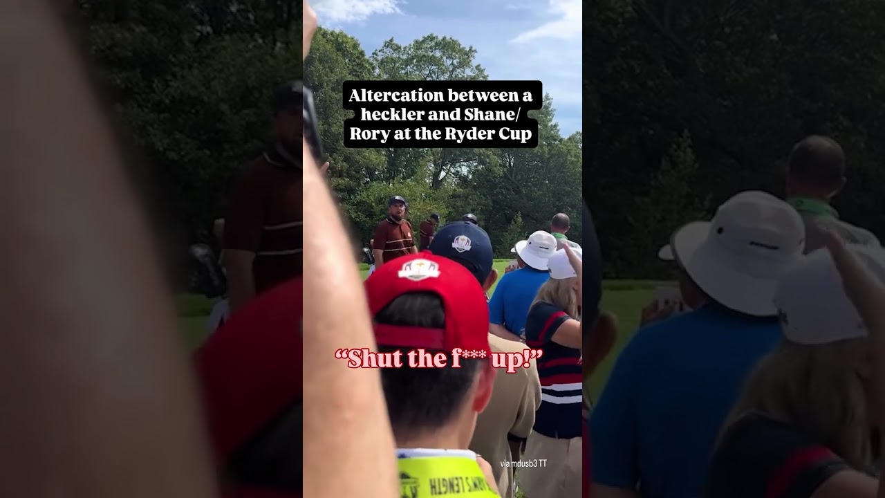 A heckler yelled out to Rory as he was approaching his ball on the teeing ground