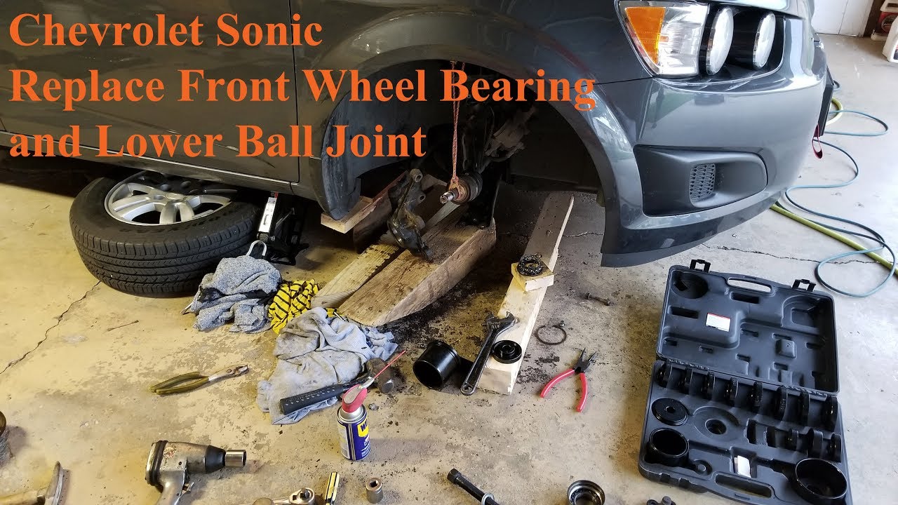 Chevrolet Sonic – Replace Front Wheel Bearing and Lower Ball Joint
