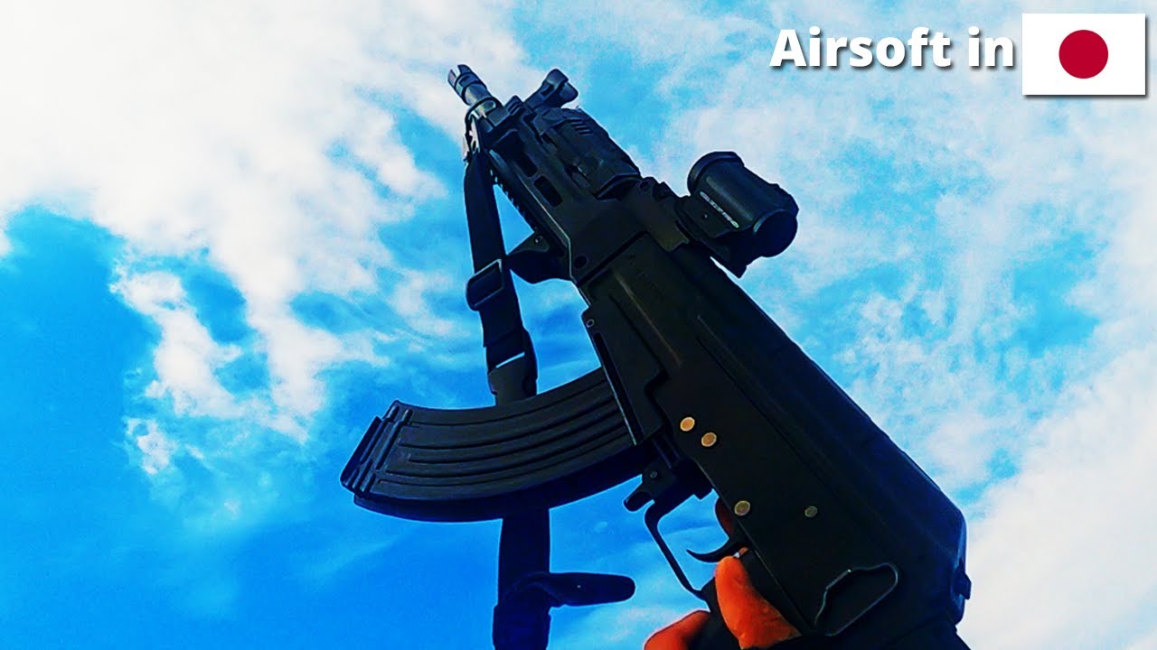 My First ever Airsoft AK Gameplay! [Tokyo Marui AK STORM RECOIL SHOCK]