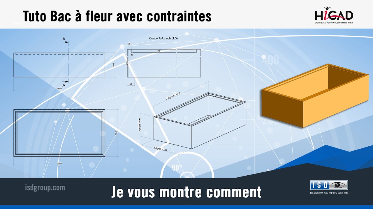 HiCAD - Tuto bac à fleur