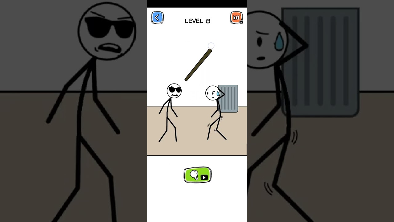 Make Me Angry: can you? Stickman Brain Puzzle walkthrough. Which levels we miss