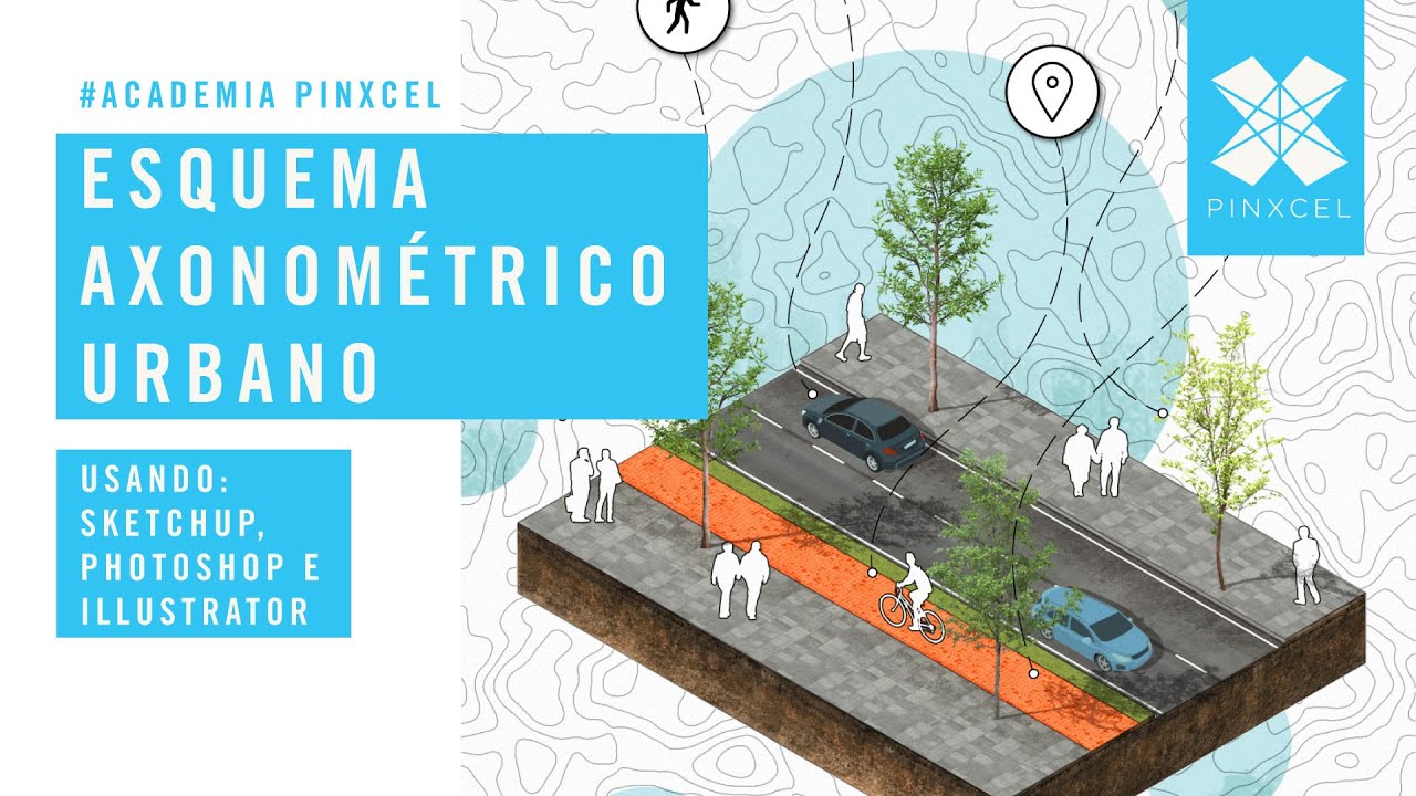 Esquema isométrico para Arquitectura con Photoshop, Illustrator y Sketchup