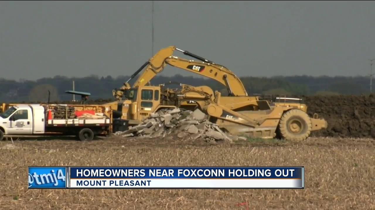 Mount Pleasant may take remaining properties in Foxconn area through eminent domain