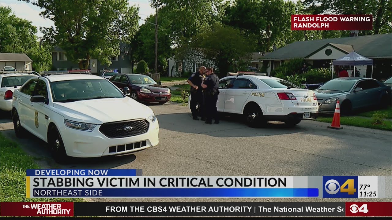 Indianapolis stabbing victim in critical condition