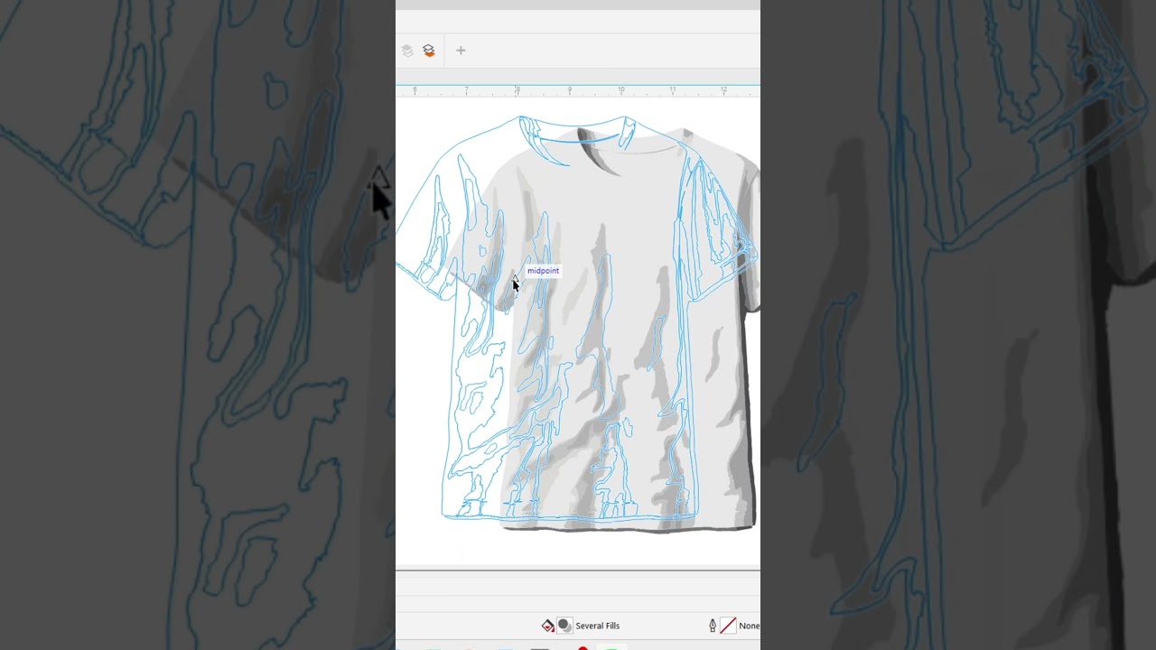 T Shirt Mockup Design in CorelDRAW for Beginners|CorelDRAW Tutorial|#shorts #youtubeshorts #trending