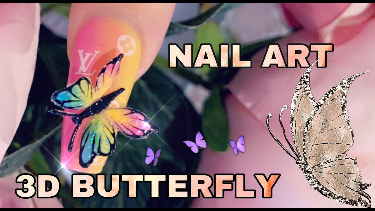 3D BUTTERFLY WITH GEL POLISH | SUMMER NAILS | Notpolish