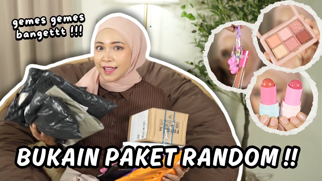 UNBOXING TIME !!! Belanjaan Random ! Shopee Haul September.. Banyak Makeup Gemes