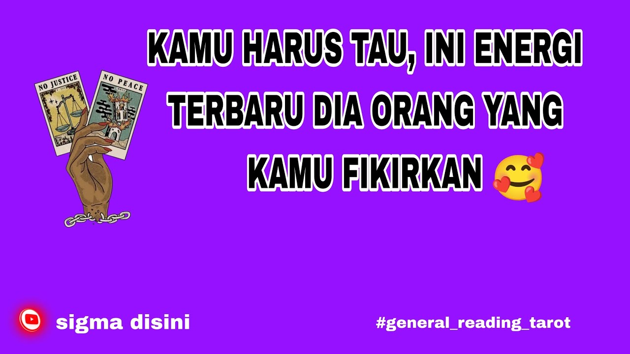 ☂️ENERGI TERBARU DIA KE PADAMU, ORANG YANG KAMU FIKIRKAN SAAT INI🥰☂️#tarot #zodiak #sigmatarot 