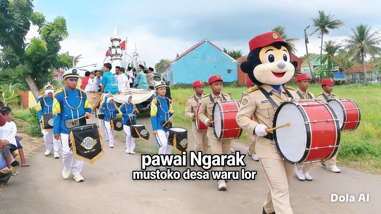MB Al bayat dan MB SATRIA BAHARI‼️‼️ di acara Ngarak mustoko desa waru lor kec Wiradesa 
