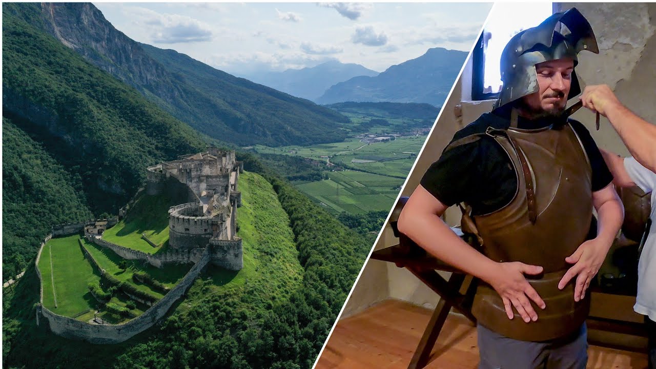 Włoskie zamki - Twierdza Beseno z drona DJI i GoPro