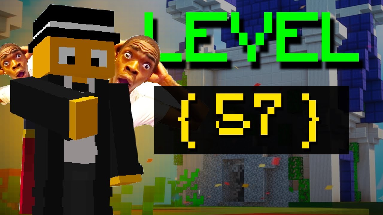 PEGUEI LEVEL 57 NO BEDWARS DO MUSH...