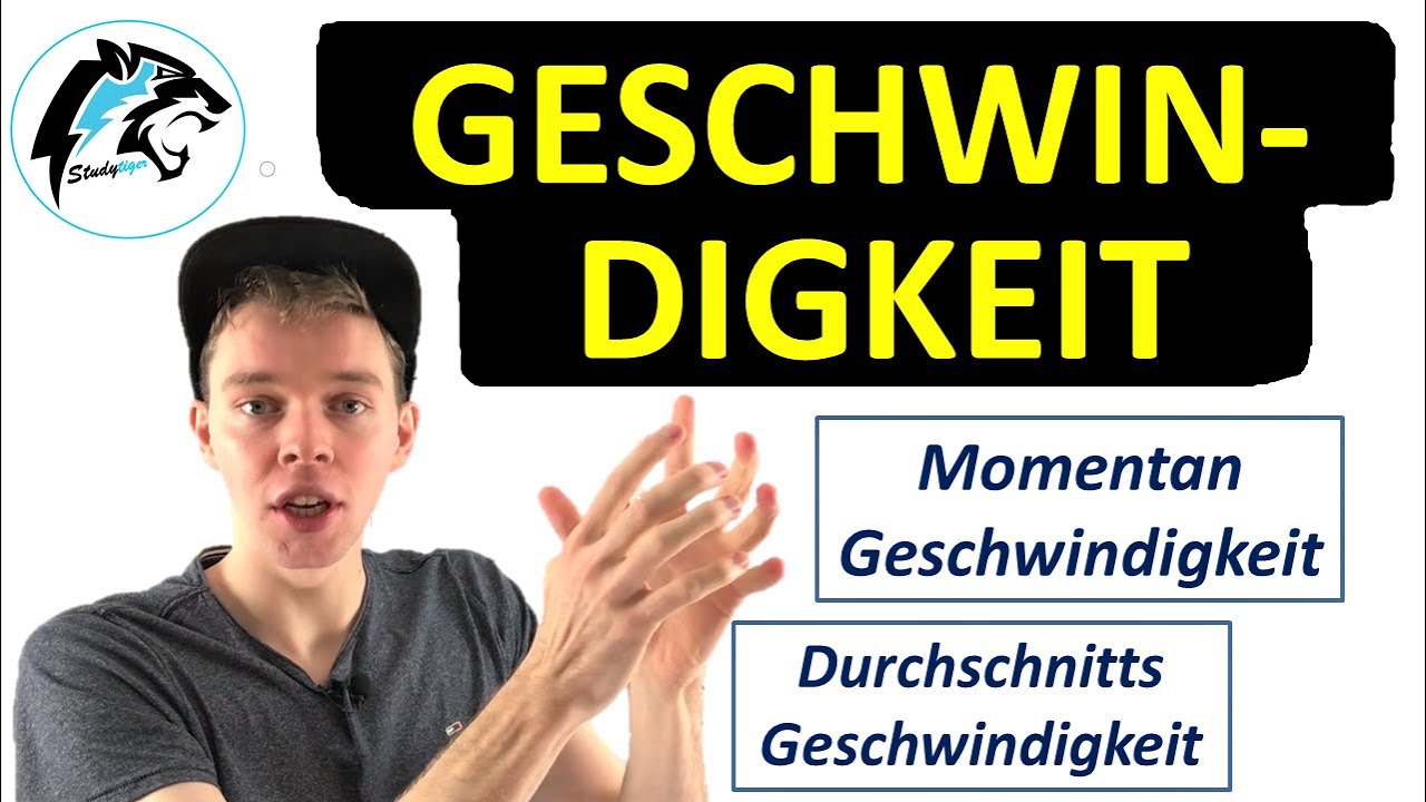 Momentangeschwindigkeit & Durchschnittsgeschwindigkeit berechnen | Physik Tutorial