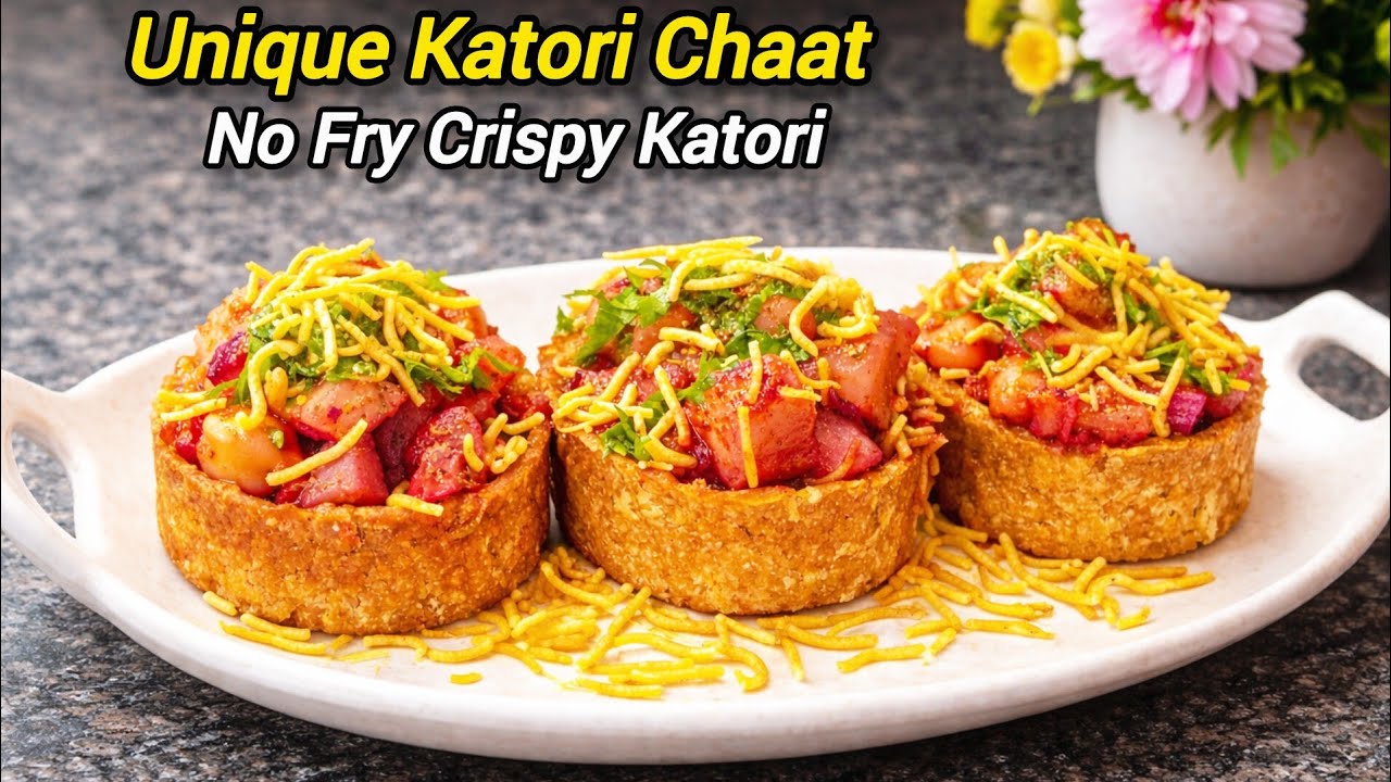 10-Minute Crispy Homemade Katori With Chatpati Chaat #IftarRecipe #Ramzan #BreadRecipes 