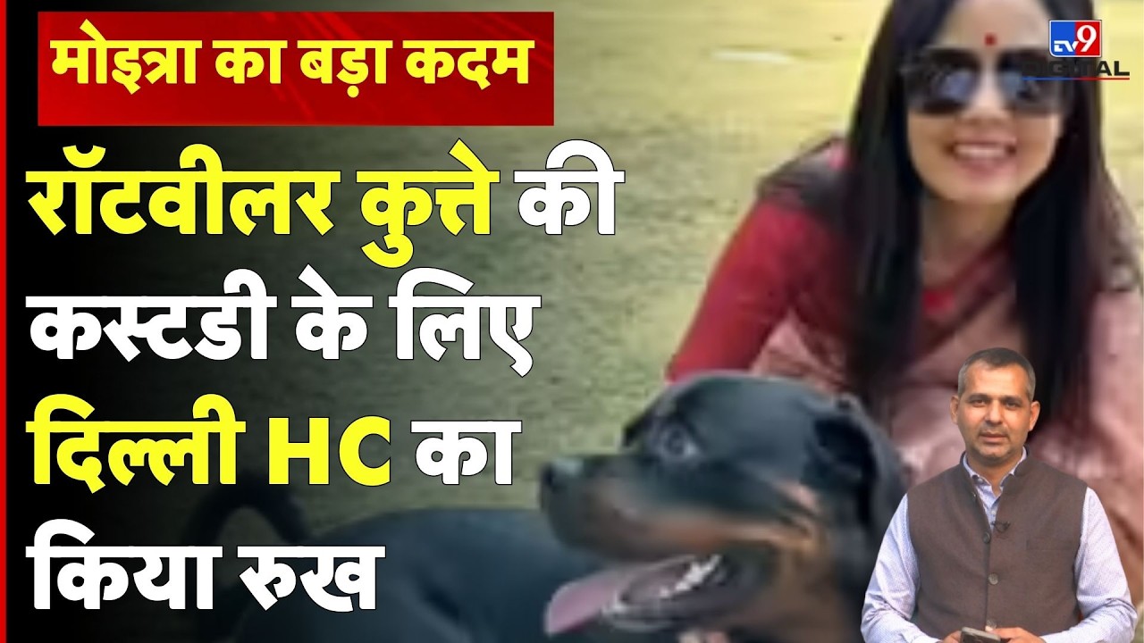 Mahua Moitra ने पालतू Rottweiler Dog Henry की Custody के लिए Delhi High Court  का किया रुख #tv9d