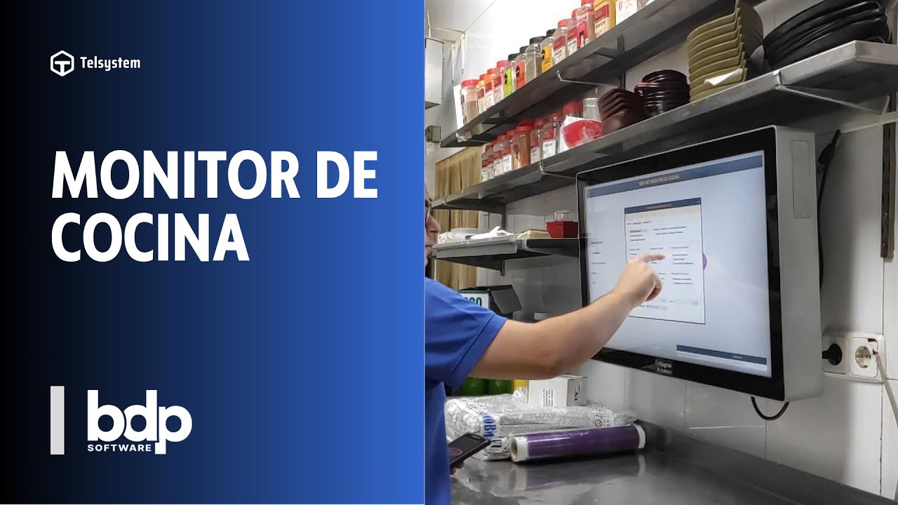 Monitor de cocina con software BDP para la gestión de tu restaurante.