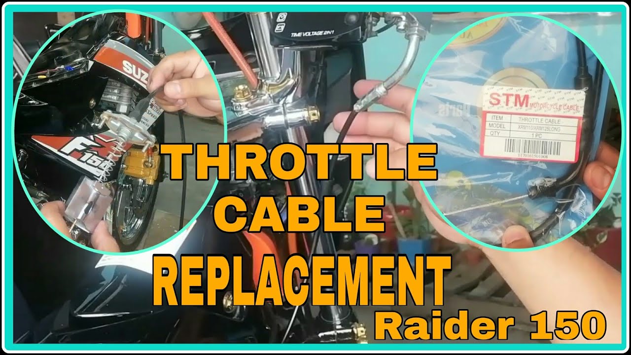 #throttlecablereplacement HOW TO REPLACE THROTTLE CABLE RAIDER 150|HOW TO INSTALL THROTTLE CABLE