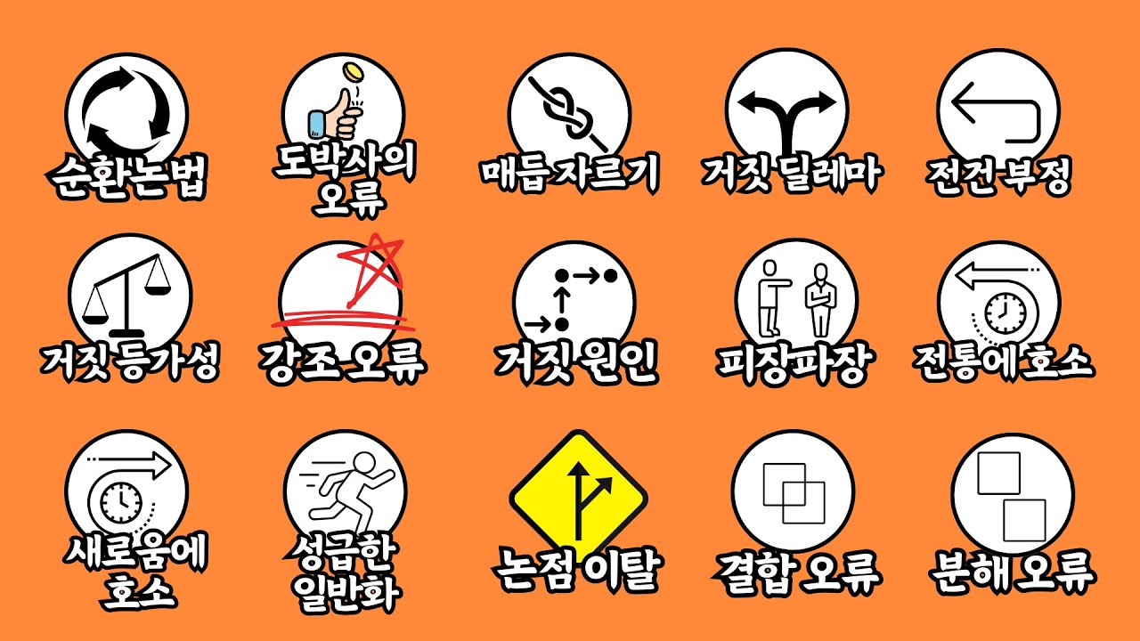 모든 논리적 오류 1분 요약