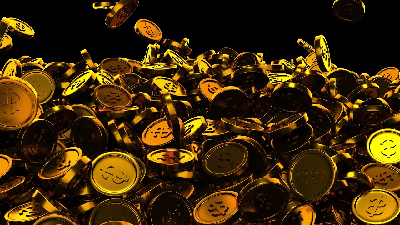 Gold Coins Dropping