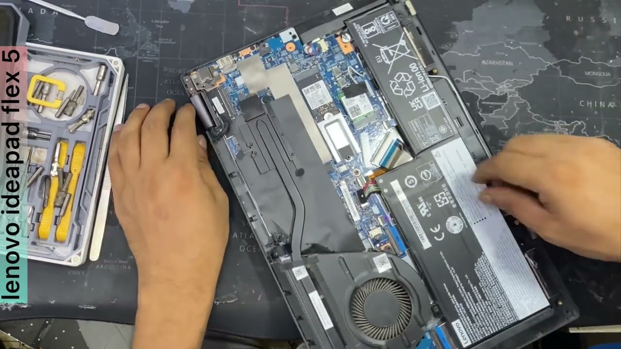 Lenovo ideapad flex 5 battery replacement. How to change Lenovo ideapad flex 5 battery.#lenovo 