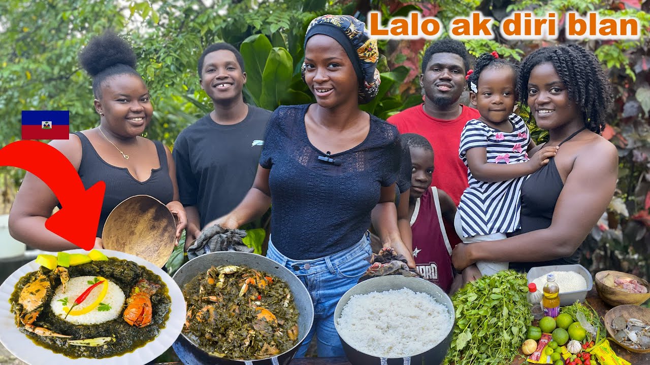 Vin gade Kijan nou prepare yon bon lalo ak diri blan #haitianfood