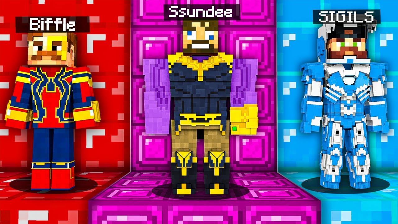 SUPER HERO HIDE and SEEK in Minecraft (OP)