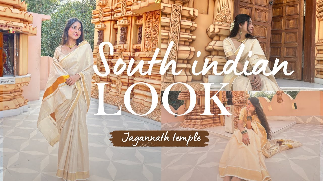 South Indian look recreation | makeup | hairstyle 🪷🪞