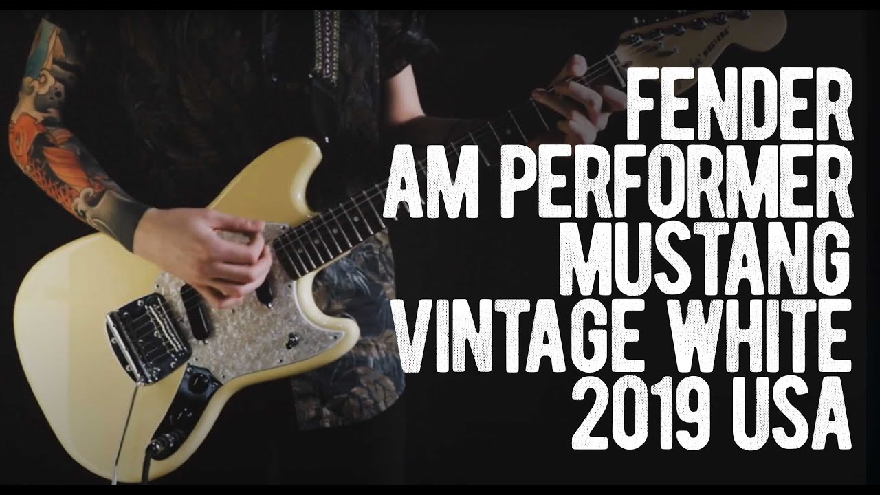 Fender American Performer Mustang Vintage White 2019 USA