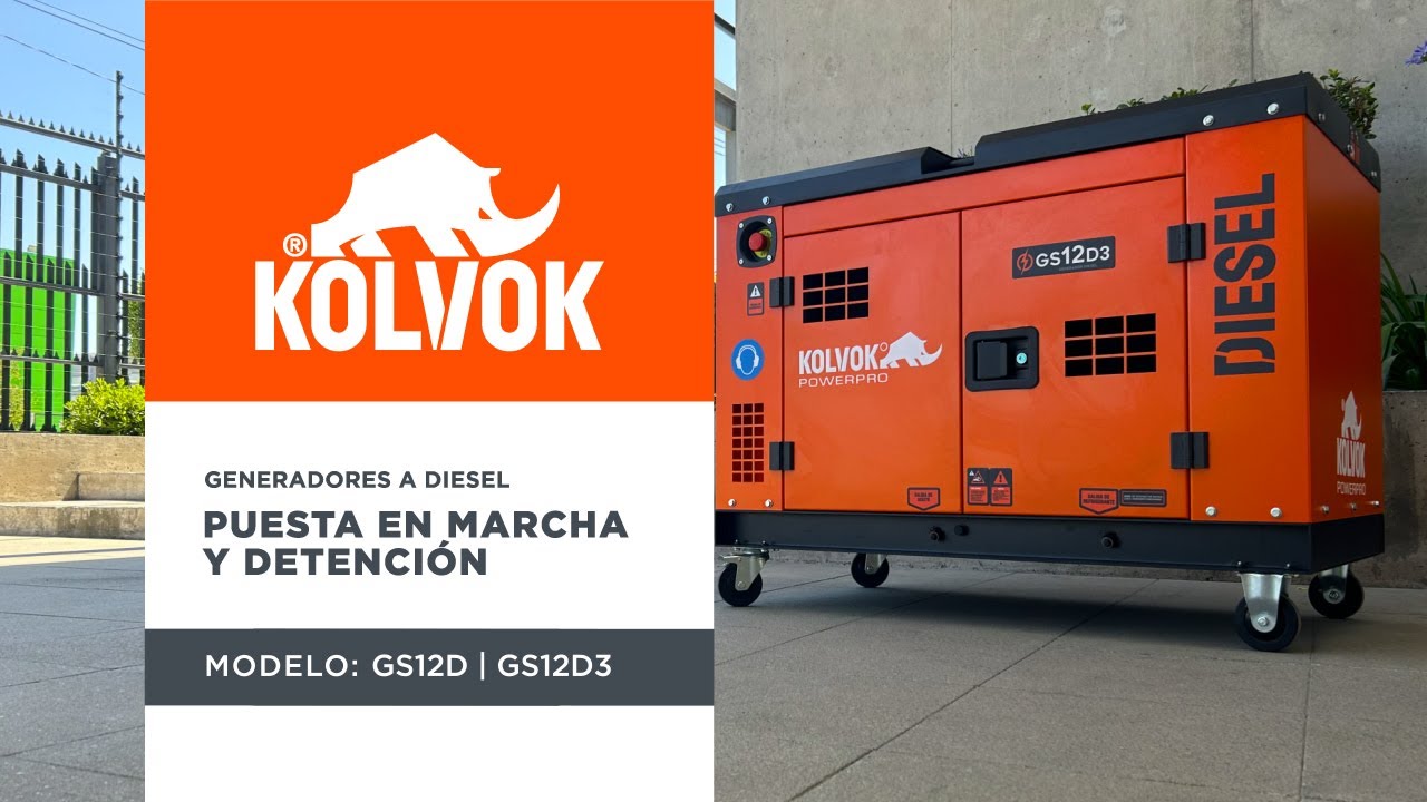 Puesta en marcha - GENERADOR ELÉCTRICO DIESEL GS12D | GS12D3