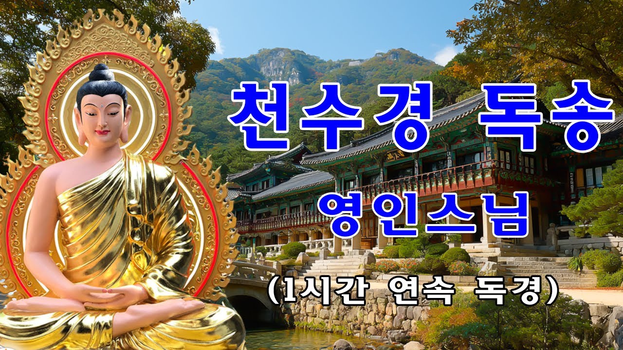 막힌 운이 풀리고, 인생이 술술 풀리는 기적의 불경 🍀🙏🌷 천수경, 금강경, 신묘장구대다라니, 천지팔양신주경, 천지팔양신주경 우리말 - 영인스님