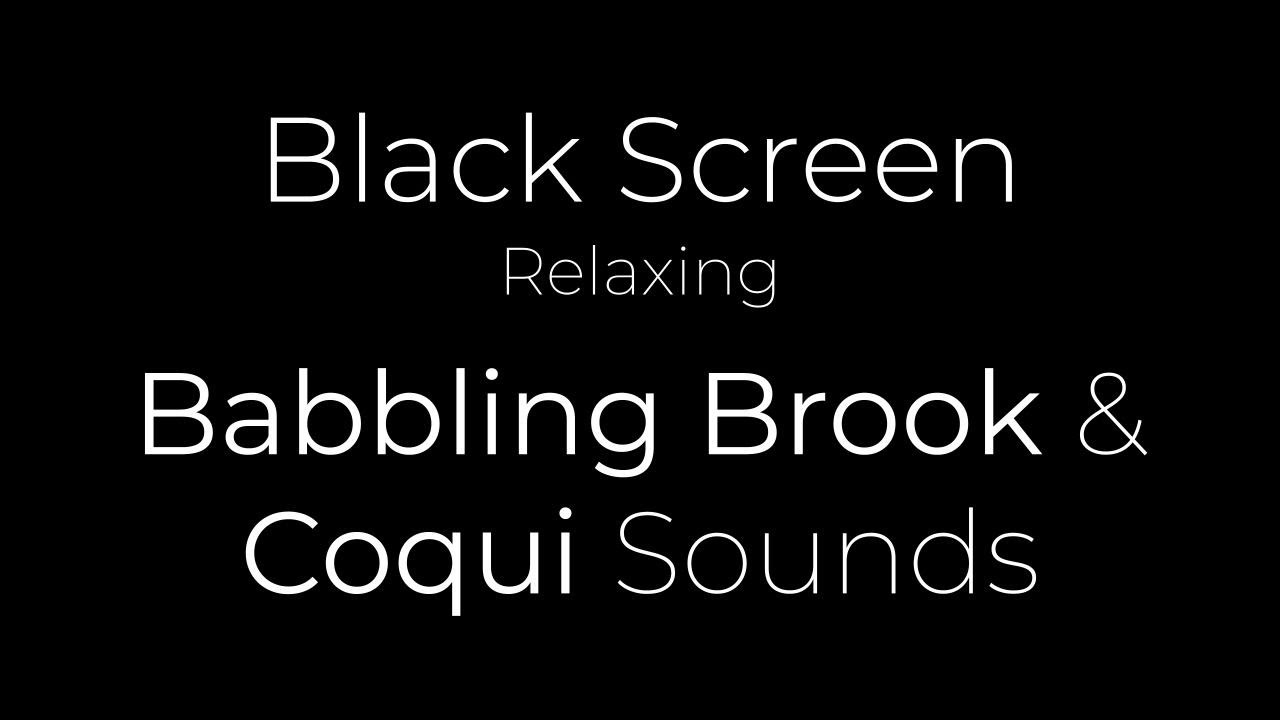 10h Babbling Brook and Coqui Sounds | Hawaii | Relaxing Nature Sounds
