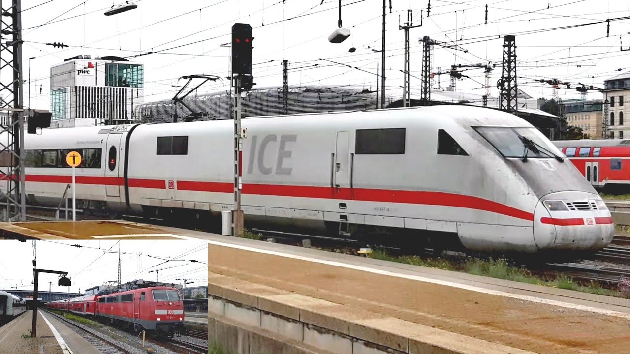 Trenes en M&uacute;nich , Alemania ~ Trains in Munich , Germany / Z&uuml;ge in M&uuml;nchen , Deutschland