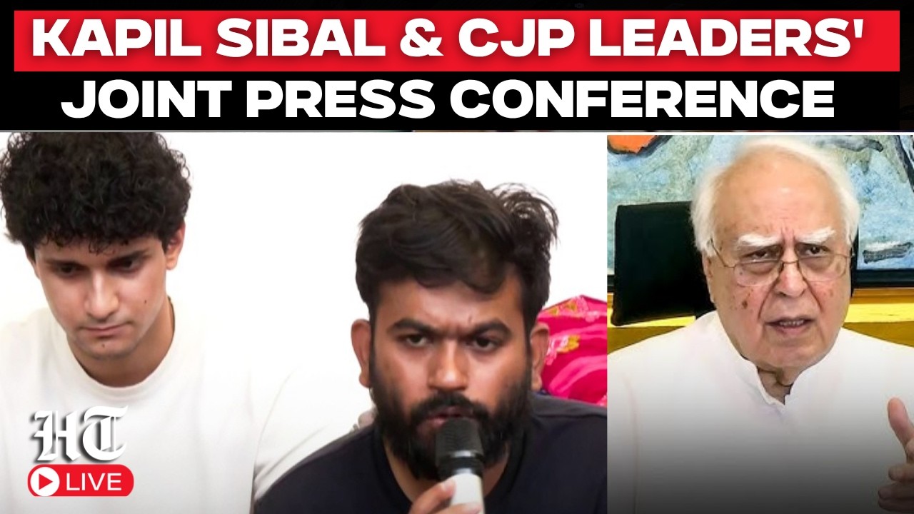 Watch LIVE: Rajya Sabha MP Kapil Sibal, CJP Leaders Brief Press| Anti Paper leak Bill | Delhi Police