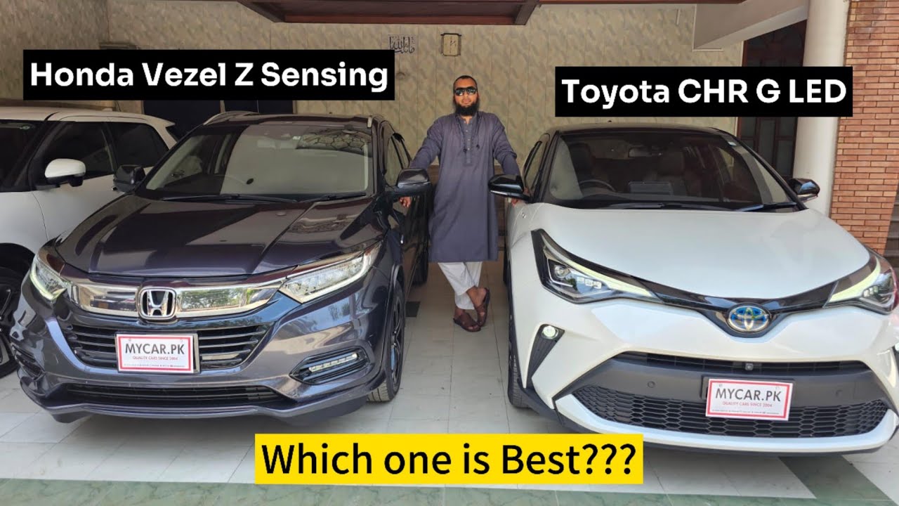HONDA VEZEL Z SENSING VS TOYOTA CHR G LED|COMPARISON REVIEW|WHICH ONE IS BETTER|MYCAR