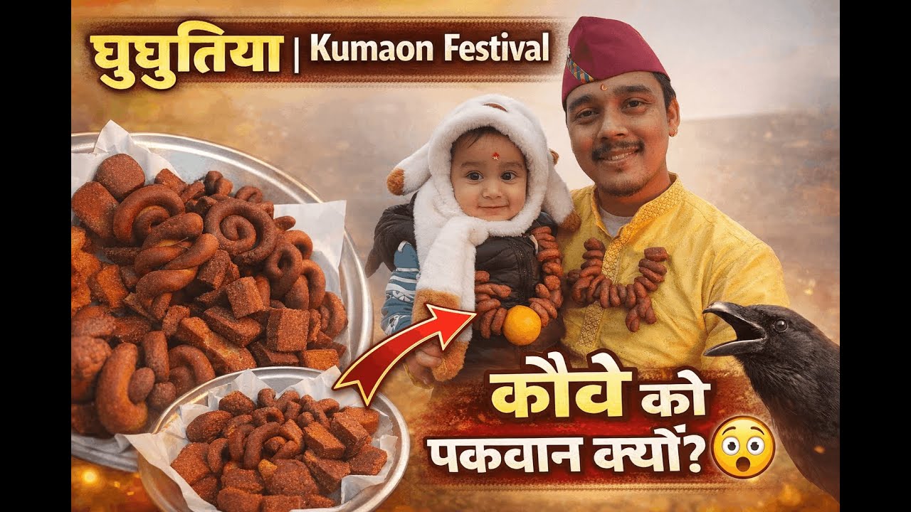 कुमाऊँ का घुघुतिया त्यौहार #Ghughutiya #GhughutiyaFestival #KumaonCulture #UttarakhandFestival