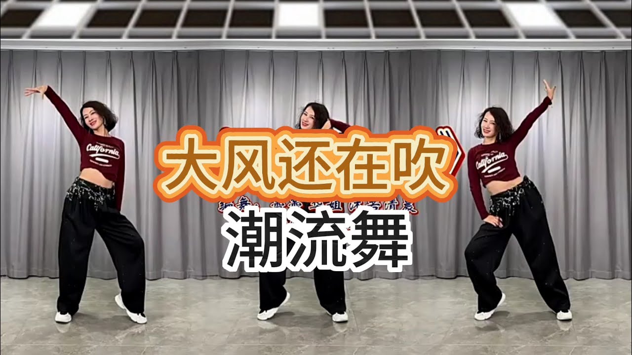 大风还在吹【妃儿潮流舞】附正背面舞步详细分解及演示。